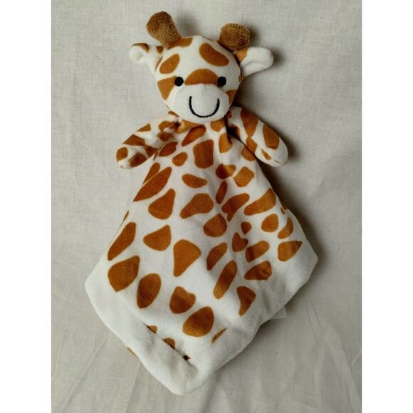Apricot Lamb Giraffe Lovey Security Blanket Plush Stuffed Animal - Baby 13 Inch - Picture 1 of 5